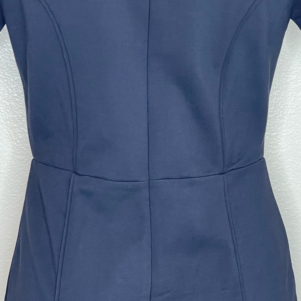 Brooks Brothers Navy Stretch Ponte Short Sleeve Sheath Dress - Picture 10 of 16